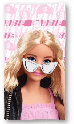 Obrázek produktu pro Plážová osuška Barbie z mikrovlákna a dětská osuška 70x140 cm