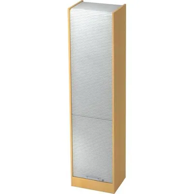 Produktbild von Rollladenschrank Rolladenschrank Aktenschrank Set 50, 5OH 6/S = Buche/Silber-RE = Relinggriff Kunststoff