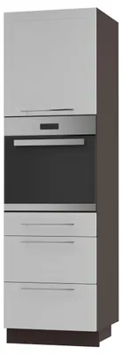 Produktbild von Backofenschrank Kvantum Q-D14/RU/3M Teilauszug 60cm Korpus- & Frontfarbe wählbar,weiß matt,lava