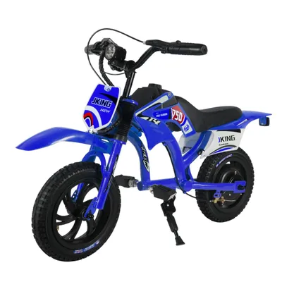 Produktbild von C6 Elektro Motorrad Kinder, 12-Zoll 160W Motor, 3-Geschwindigkeits LCD-Display, Max 16km/h, Scheinwerfer, 50kg max, Dirt bike für Kinder von 4–10 Jahr