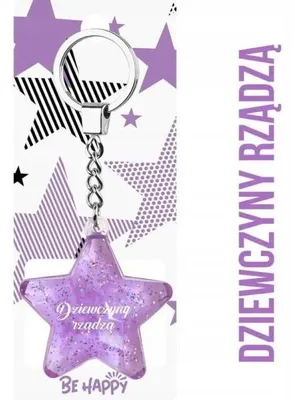 Zdjęcie produktu dla Brelok Gwiazdka Dziewczyny rządzą - Be-Happy Gifts
