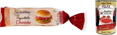 Produktbild von 6x Mulino Bianco Brot Pane Pagnottelle Classiche, Jede packung 6 Panini, 360g + Italian gourmet polpa 400g