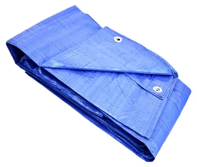 Produktbild von Allzweckplane, Abdeckplane, Gewebeplane, Schutzplane, Blau 60 g/m² (4m x 8m)
