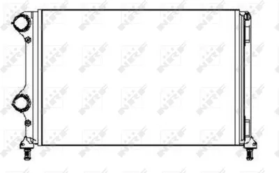 Produktbild von NRF 53245A Kühler Wasserkühler Motorkühler für FIAT Doblo Cargo (223) Doblo Kombi (119, 223)
