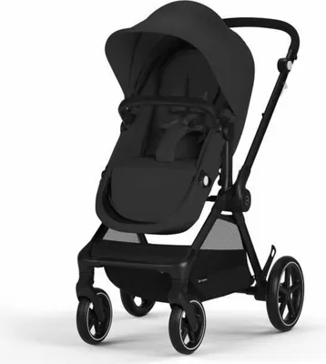Produktbild von Cybex Eos Basic 3-in-1 Kinderwagen Schwarz + Adapter + Aton B2 I-Size Autositz Moon Schwarz