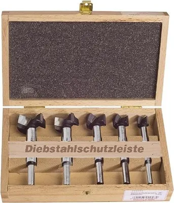 Produktbild von STUBAI Universalbohrersatz in Holzkassette 5-tlg