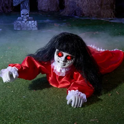Produktbild von JOYIN Halloween Animatronics Dekorationen Outdoor Groundbreaker Krabbelpuppe Gruselige Halloween Friedhof Dekoration Außendekor Gruselige Spukhaus Requisite Sound aktiviert mit Geräuschen und Lichtern