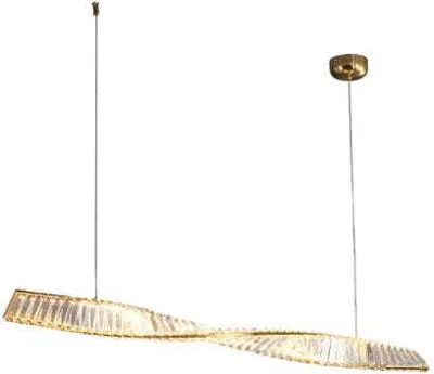 Zdjęcie produktu dla Bohemia - Nowoczesna Kryształowa Lampa Wisząca 120 cm LED złoty nad stół