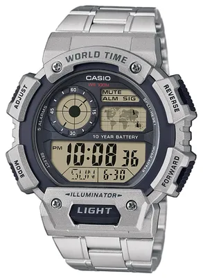 Produktbild von CASIO Herren Digital Quarz Uhr mit Resin Armband