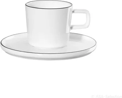 Productafbeelding van ASA Selection oco ligne noire Espressotasse mit Unterteller oco ligne Ø 12 cm