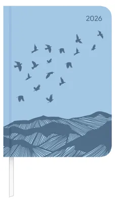 Produktbild von Alpha Edition - Lady Journal Deluxe Sky 2026 - Taschenkalender A6 (11×15 cm) - Weekly - 128 Seiten - eleganter Terminplaner im Tucson-Einband mit Motivprägung & Zusatzfunktionen
