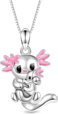Produktbild von Gnoce Kette mit Axolotl Anhänger HFN061 Silber