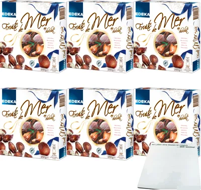 Produktbild von EDEKA Fruits de Mer au Chocolat 6er Pack (6x250g Packung) + usy Block