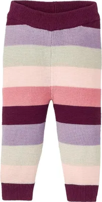Produktbild von LUPILU PURE COLLECTION Baby Mädchen Strickhose 100% Baumwolle Linien 62/68