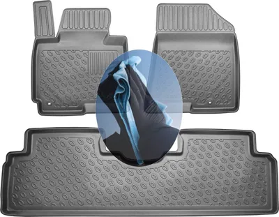 Produktbild von Z509206 TPE-Gummifußmatten kompatibel mit  Kia Carens Attract 4 RP Van Kombi 5-türer 2013-2019 5Sitze
