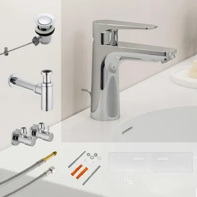 Productafbeelding van Kronenbach Radia 3.0 Montage- en aansluitset voor wastafel
