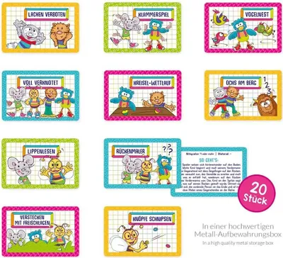Produktbild von Trendhaus ABC CHAMPIONS 20 Pausenspiele in Metallbox