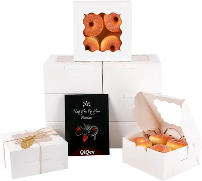 Obrázok produktu pre Biele úložné boxy, 15,2 x 15,2 x 7,5 cm, 30 kusov, vhodné do kuchyne a na oslavy