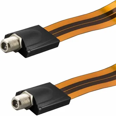 Produktbild von e+p FD 3, Weiblich/Weiblich, Weiß, 75 Ohm, Polyvinylchlorid (PVC), 0,2 m