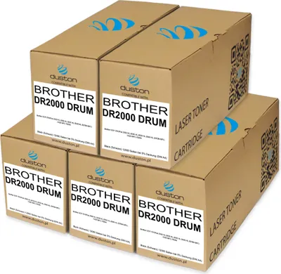 Obrázok produktu pre 5x DR2000, DR-2000 páska čierna kompatibilná s Brother DCP-7010Fax 2920 HL-2030 HL-2032 HL-2040 HL-2070N MFC-7420 MFC-7820n