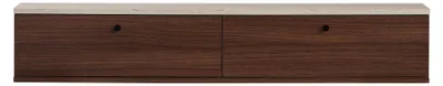 Obrázek produktu pro Nástěnná TV skříňka se 2 výklopnými dvířky, šířka 140 cm - ROY