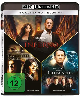 Obrázok produktu pre PLAION 1129733, Film, Blu-ray, Nemčina, 689 min, Angels & Demons / Inferno / The Da Vinci Code, Thriller
