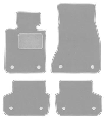Immagine prodotto di Tappetini in moquette per BMW 5 G30 2017- (berlina) – set 4 pezzi, grigi, su misura – Wielganizator OSLO – versione W0857