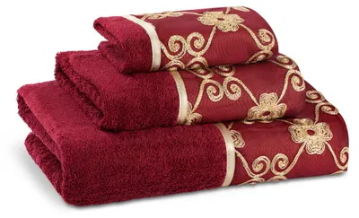 Obrázok produktu pre Sada ručníkov – 3 kusy – Elegantný vzor ruží – Bavlna