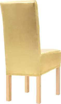 Obrázok produktu pre vidaXL 6 ks Stretch Chair Covers Golden Straight