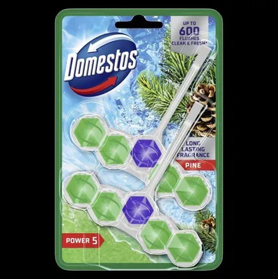 Obrázok produktu pre WC kôš s náplňou Domestos 2x50g borovica 1ks