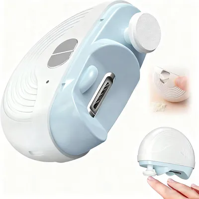 Produktbild von Elektrischer Nagelknipser Mit Nagelfeile, Automatischer Nagelschneider 3 Stufen, LED-Licht, Spänebox, Für Kinder Senioren Erwachsene