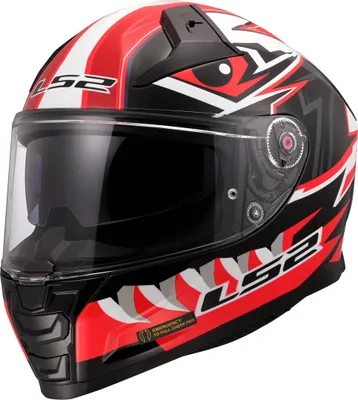 Produktbild von LS2 FF811 Vector II Buntri Helm, schwarz/rot/weiß, XXS (51/52)