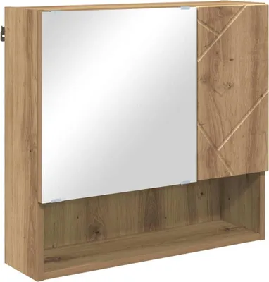 Immagine prodotto di Armadio a specchio Rovere artigianale 59 x 17 x 55 cm Materiale a base di legno