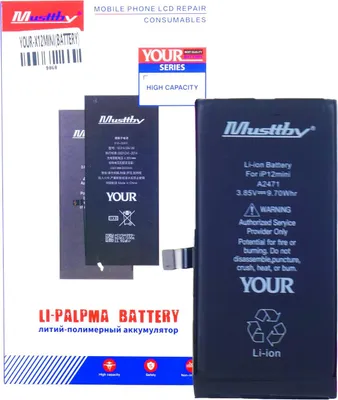 Produktbild von Musttby Akku für Apple iPhone 12 Mini 2520mAh Handy Akku Li-Ion Ersatzakku Smartphone Batterie Reparatur