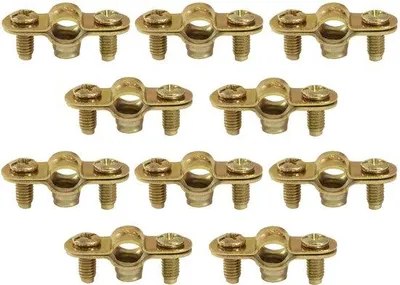 Image de Colliers de serrage Ø 8 mm pour la plomberie, colliers simples à paroi mince en cuivre, colliers 1/8'' pour la plomberie et le chauffage, en acier