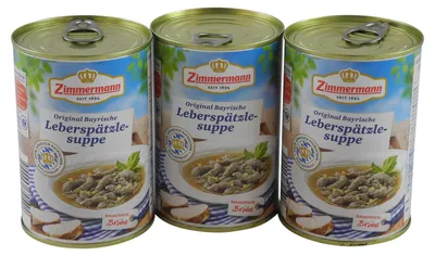 Produktbild von Leberspätzle Suppe 3er Pack (3 Dosen à 400 ml)