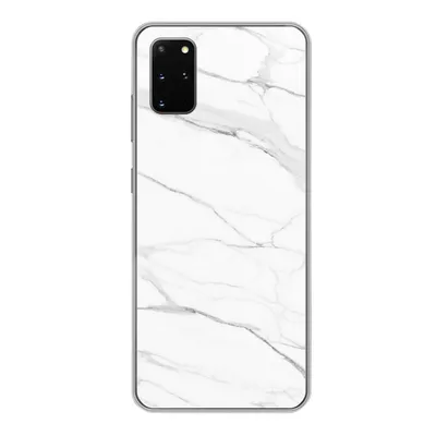 Produktbild von MuchoWow® Handyhülle Schutzhülle Hülle für Samsung Galaxy S20 Plus Marmor - Weiß - Linie - Muster - Luxus - Marmoroptik Silikon Softcase Handy Hülle - Hartschale