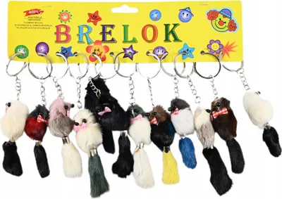Produktbild von Plüsch Maus Schlüsselanhänger Set 12 Stück - Flauschiger Anhänger für Tasche & Rucksack