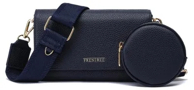 Produktbild von Frentree Umhängetasche Damen klein Handytasche Crossbody Bag Portemonnaie Schultertasche, elegant kompakt modern mit Reißverschluss viel Stauraum, Schwarz
