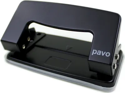 Produktbild von pavo Locher Stanzleistung: 10 Blatt schwarz aus Metall