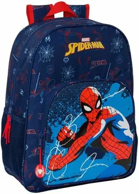 Produktbild von Safta 42 Cm Spider-man Neon Rucksack Blau  Blau One Size