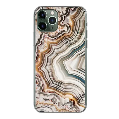Produktbild von MuchoWow® Handyhülle Schutzhülle Hülle für iPhone 11 Pro Naturstein - Nahaufnahme - Muster Silikon Softcase Handy Hülle - Handy