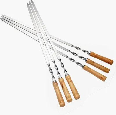Produktbild von Famanu Grillspieße aus Edelstahl - 6 Stück - 53,8 cm