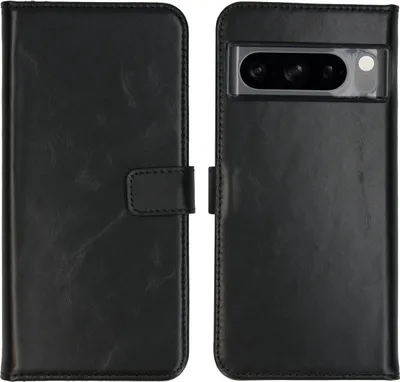 Produktbild von Selencia Echtleder Klapphülle Google Pixel 8 Pro - Schwarz