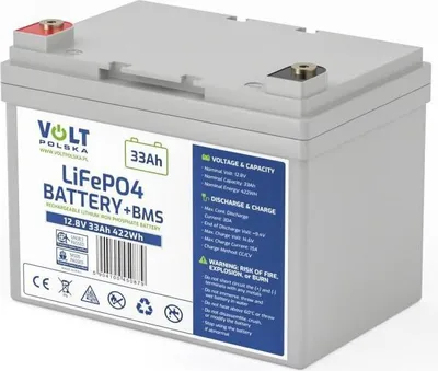 Obrázek produktu pro Volt LifePO4 baterie 12V 33Ah zahrádka golfový vozík loď solární skútr