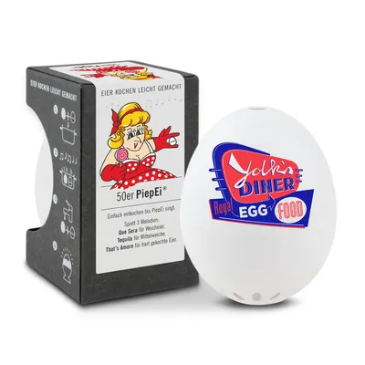 Obrázok produktu pre PiepEi 50s, časovač na varenie vajec, meria čas a teplotu, hrá melódie, keď je vajce hotové, Nemecko