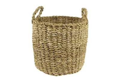 Produktbild von Ter Steege Zimmerpflanzenkorb Seegras Beige-Grün D 38 cm H 33 cm