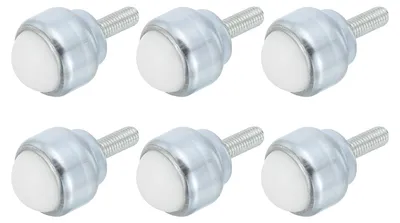 6 Kugellager 25,4 mm aus Kohlenstoffstahl, 360° drehbar
