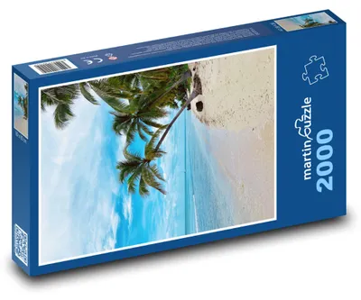 Obrázek produktu pro Puzzle 2000 Pláž s palmami a mořem - martinpuzzle