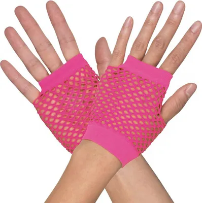Produktbild von Boland 603053, Karnevalskostüm-Handschuhe, Erwachsener, Uni, Polyester, Pink, 25 g